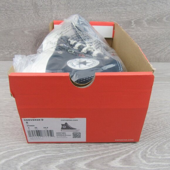 Converse Chuck Taylor All Star HI Embroidered Mystic Womens Size 8 NEW - Picture 13 of 14